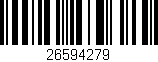Código de barras (EAN, GTIN, SKU, ISBN): '26594279'