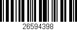 Código de barras (EAN, GTIN, SKU, ISBN): '26594398'