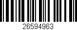 Código de barras (EAN, GTIN, SKU, ISBN): '26594963'