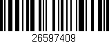 Código de barras (EAN, GTIN, SKU, ISBN): '26597409'