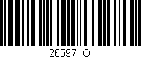 Código de barras (EAN, GTIN, SKU, ISBN): '26597_O'