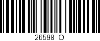 Código de barras (EAN, GTIN, SKU, ISBN): '26598_O'