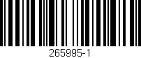 Código de barras (EAN, GTIN, SKU, ISBN): '265995-1'