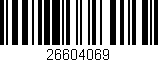 Código de barras (EAN, GTIN, SKU, ISBN): '26604069'
