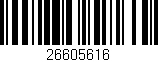 Código de barras (EAN, GTIN, SKU, ISBN): '26605616'