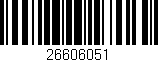 Código de barras (EAN, GTIN, SKU, ISBN): '26606051'