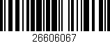 Código de barras (EAN, GTIN, SKU, ISBN): '26606067'