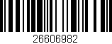 Código de barras (EAN, GTIN, SKU, ISBN): '26606982'