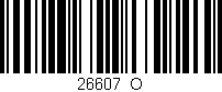 Código de barras (EAN, GTIN, SKU, ISBN): '26607_O'