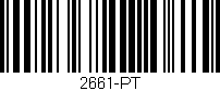 Código de barras (EAN, GTIN, SKU, ISBN): '2661-PT'