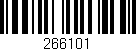 Código de barras (EAN, GTIN, SKU, ISBN): '266101'