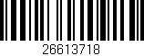 Código de barras (EAN, GTIN, SKU, ISBN): '26613718'