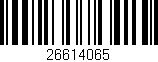 Código de barras (EAN, GTIN, SKU, ISBN): '26614065'