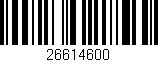 Código de barras (EAN, GTIN, SKU, ISBN): '26614600'