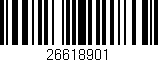 Código de barras (EAN, GTIN, SKU, ISBN): '26618901'