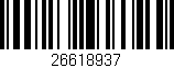 Código de barras (EAN, GTIN, SKU, ISBN): '26618937'