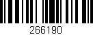 Código de barras (EAN, GTIN, SKU, ISBN): '266190'
