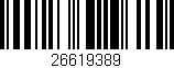 Código de barras (EAN, GTIN, SKU, ISBN): '26619389'