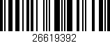 Código de barras (EAN, GTIN, SKU, ISBN): '26619392'