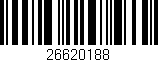 Código de barras (EAN, GTIN, SKU, ISBN): '26620188'