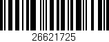Código de barras (EAN, GTIN, SKU, ISBN): '26621725'