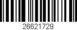 Código de barras (EAN, GTIN, SKU, ISBN): '26621729'