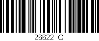 Código de barras (EAN, GTIN, SKU, ISBN): '26622_O'
