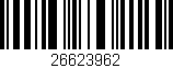 Código de barras (EAN, GTIN, SKU, ISBN): '26623962'