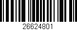 Código de barras (EAN, GTIN, SKU, ISBN): '26624801'