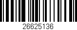 Código de barras (EAN, GTIN, SKU, ISBN): '26625136'