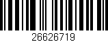 Código de barras (EAN, GTIN, SKU, ISBN): '26626719'