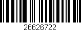 Código de barras (EAN, GTIN, SKU, ISBN): '26626722'