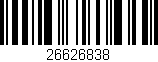 Código de barras (EAN, GTIN, SKU, ISBN): '26626838'