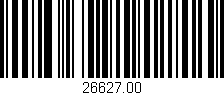 Código de barras (EAN, GTIN, SKU, ISBN): '26627.00'