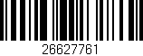 Código de barras (EAN, GTIN, SKU, ISBN): '26627761'