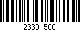 Código de barras (EAN, GTIN, SKU, ISBN): '26631580'