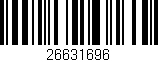 Código de barras (EAN, GTIN, SKU, ISBN): '26631696'