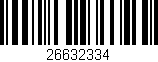 Código de barras (EAN, GTIN, SKU, ISBN): '26632334'