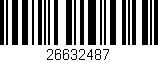 Código de barras (EAN, GTIN, SKU, ISBN): '26632487'