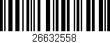 Código de barras (EAN, GTIN, SKU, ISBN): '26632558'