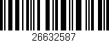 Código de barras (EAN, GTIN, SKU, ISBN): '26632587'