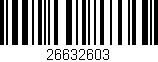 Código de barras (EAN, GTIN, SKU, ISBN): '26632603'