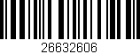Código de barras (EAN, GTIN, SKU, ISBN): '26632606'
