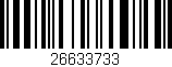 Código de barras (EAN, GTIN, SKU, ISBN): '26633733'
