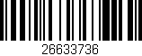 Código de barras (EAN, GTIN, SKU, ISBN): '26633736'