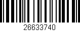 Código de barras (EAN, GTIN, SKU, ISBN): '26633740'