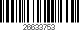 Código de barras (EAN, GTIN, SKU, ISBN): '26633753'