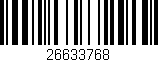 Código de barras (EAN, GTIN, SKU, ISBN): '26633768'