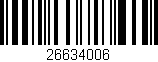 Código de barras (EAN, GTIN, SKU, ISBN): '26634006'