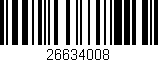 Código de barras (EAN, GTIN, SKU, ISBN): '26634008'